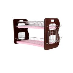Royalford Stainless Steel 2 -Tier Dish Drainer Rack (56 x 26 x 35 cm)