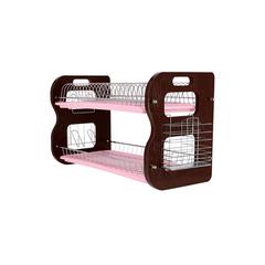 Royalford Stainless Steel 2 -Tier Dish Drainer Rack (56 x 26 x 35 cm)