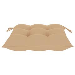 vidaXL Chair Cushions 2 pcs Beige 40x40x7 cm Fabric