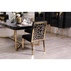 Pan Emirates Emorita Velvet & Metal Dining Chair (54 x 67 x 100 cm)