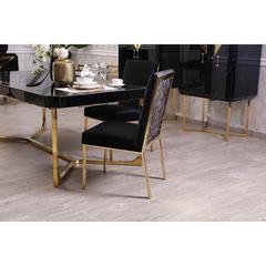 Pan Emirates Emorita Velvet & Metal Dining Chair (54 x 67 x 100 cm)
