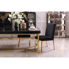 Pan Emirates Emorita Velvet & Metal Dining Chair (54 x 67 x 100 cm)