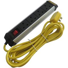 Stanley Rugged 4-Socket Power Extension, SXECFD2BBJE (5 m)