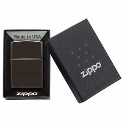Zippo Classic Windproof Lighter, 24756 (Polished Black)