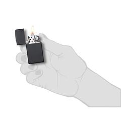 Zippo Slim Windproof Lighter, 1618 (Black Matte)