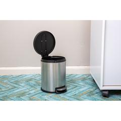 Pan Emirates Aluminum Pedal Dustbin (5 L, 27 x 21 x 27 cm)