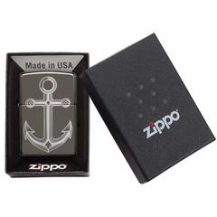 Zippo Anchor Design Windproof Lighter, 49028 (Black Ice)