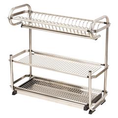 Royalford Stainless Steel 3-Tier Dish Rack