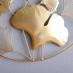 Danube Home Medalion Metal Circle Frame Leaf Wall Décor (46 x 2 x 46 cm)