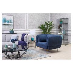 Carlisle Single-Seater Fabric & Metal Sofa Pan Emirates