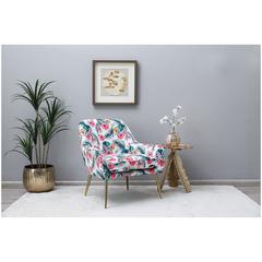 Pan Emirates Zingtan Fabric & Metal Accent Chair (74 x 74 x 80 cm)