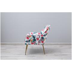 Pan Emirates Zingtan Fabric & Metal Accent Chair (74 x 74 x 80 cm)