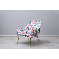 Pan Emirates Zingtan Fabric & Metal Accent Chair (74 x 74 x 80 cm)
