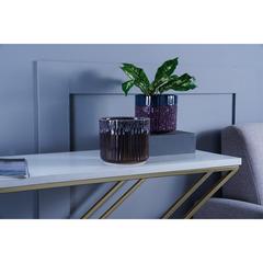 Pan Emirates Ceramic Falling Drops Planter (15 x 15 x 12 cm, Brown)