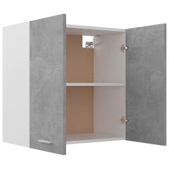 vidaXL Engineered Wood Hanging Cabinet (60 x 31 x 60 cm, Concrete Grey)