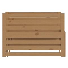 vidaXL Pull-out Day Bed Honey Brown Solid Pinewood 2x(90x200) cm