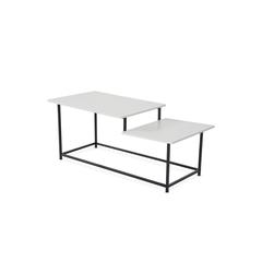 Pan Emirates Fusion Coffee Table Solid Wood (White & Black)