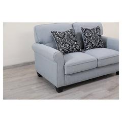 Roadster 2-Seater Fabric & Wood Sofa Pan Emirates