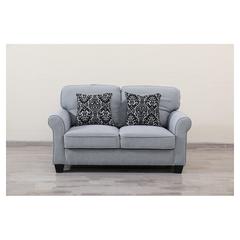 Roadster 2-Seater Fabric & Wood Sofa Pan Emirates