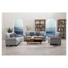 Roadster 2-Seater Fabric & Wood Sofa Pan Emirates