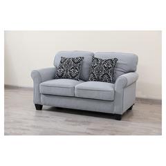 Roadster 2-Seater Fabric & Wood Sofa Pan Emirates