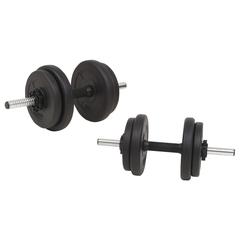 vidaXL Barbell and Dumbbell Set 30 kg