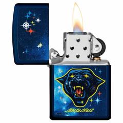 Zippo Santa Cruz Panther Windproof Lighter, 49613 239 (Navy Matte)