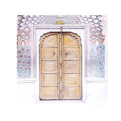 لوحة جدارية قماشية لوحة أبواب معمارية دانوب هوم لورينا (60 × 90 × 2 سم)