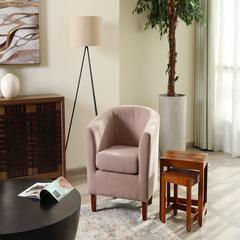 Pan Emirates Polemos Fabric & Wood Accent Chair (70 x 76 x 75 cm)