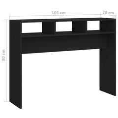 طاولة كونسول خشب هندسي لون أسود 105x30x80 سم فيدا إكس إل