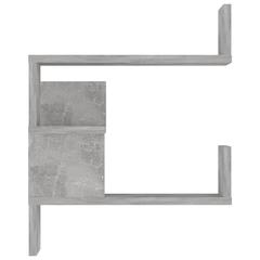 vidaXL Engineered Wood Wall-Mounted Corner Shelf (40 x 40 x 50 cm, Concrete Grey)