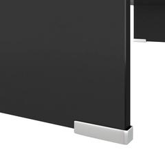 طاولة تلفاز زجاجاية أسود 80x30x13 سم فيدا إكس إل