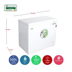 Nobel Chest Freezer, NCF215 (200 L)