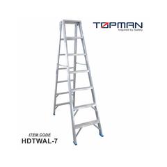 Topman Aluminum Heavy Duty 7-Step Double Sided Ladder, Hdtwal7 (217 x 54 x 23 cm)