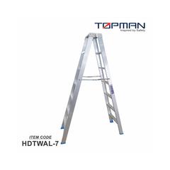 Topman Aluminum Heavy Duty 7-Step Double Sided Ladder, Hdtwal7 (217 x 54 x 23 cm)