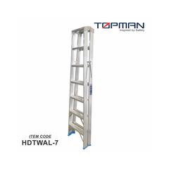 Topman Aluminum Heavy Duty 7-Step Double Sided Ladder, Hdtwal7 (217 x 54 x 23 cm)