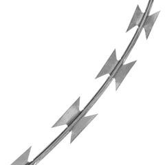 vidaXL BTO-22 Clipped Concertina Galvanised Steel NATO Razor Wire (150 m)
