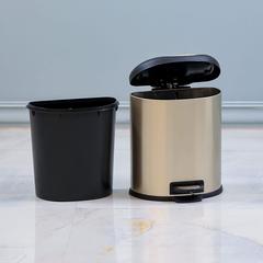 Danube Home Falcon Stainless Steel Bin W/Lid (8 L)
