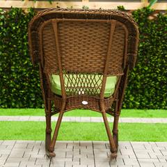 Danube Home Casa Loma Wicker Single Seater Rocking Chair (29 x 26.5 x 37.5 cm, Green)